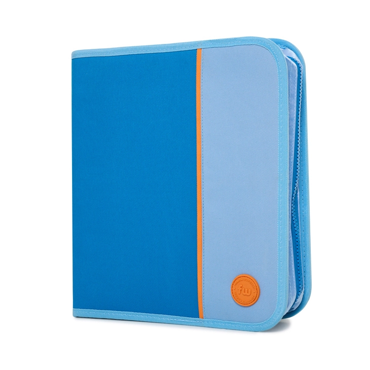 Carpeta Escolar 3 Anillos FW 2026 Urban Celeste con Cierre Art.202262